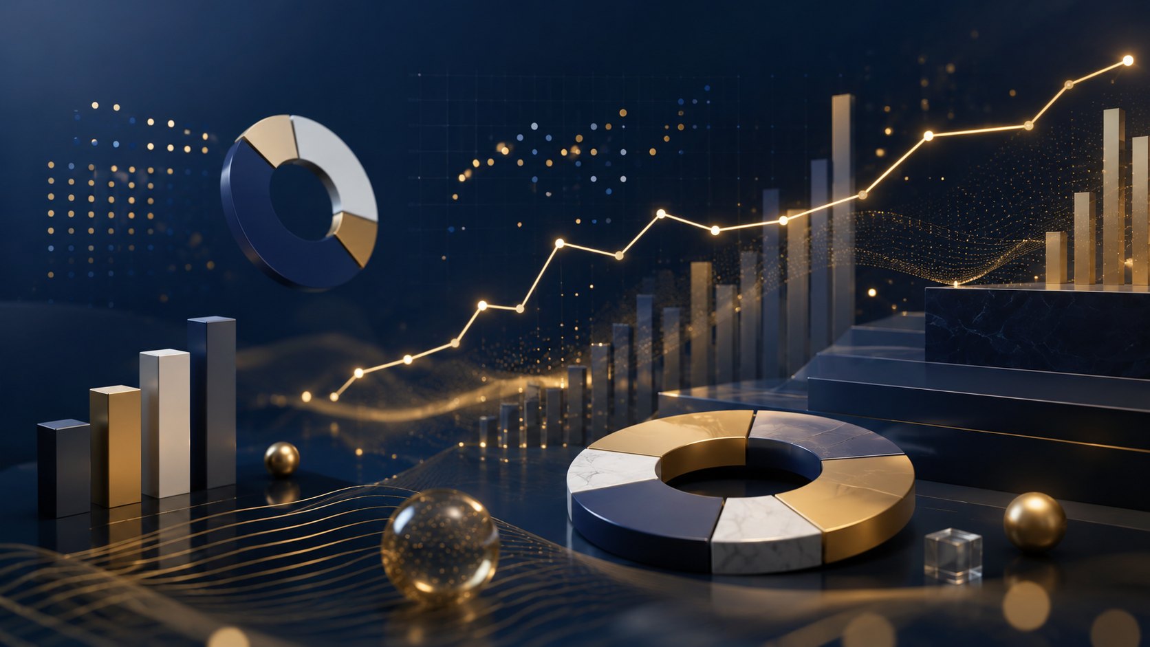 Premium statistical dashboard graphics